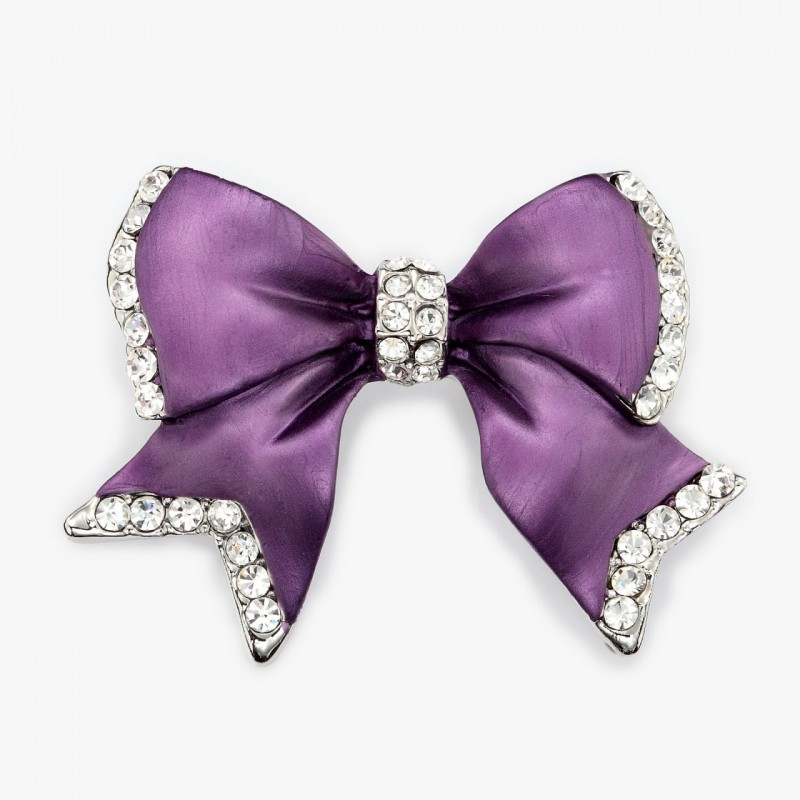 Bow Brooches
 Vintage Bow Brooch Bow Brooch Pin Crystal Silver Plated