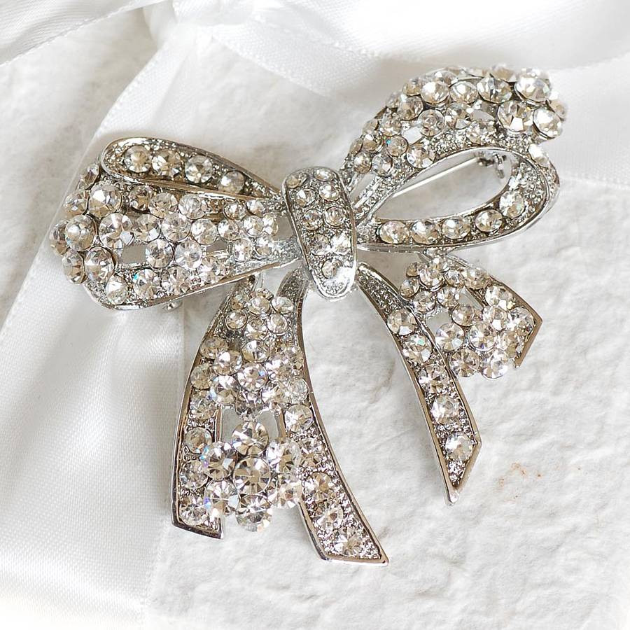 Bow Brooches
 vintage style bow brooch by highland angel