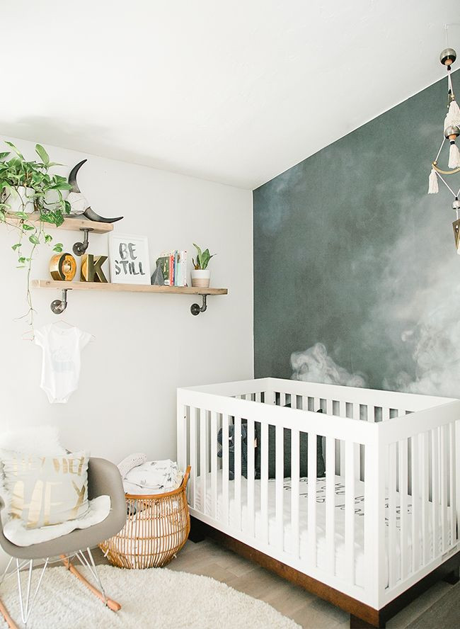Boy Baby Rooms Decor
 Modern Smoke Mural Nursery for a Baby Boy