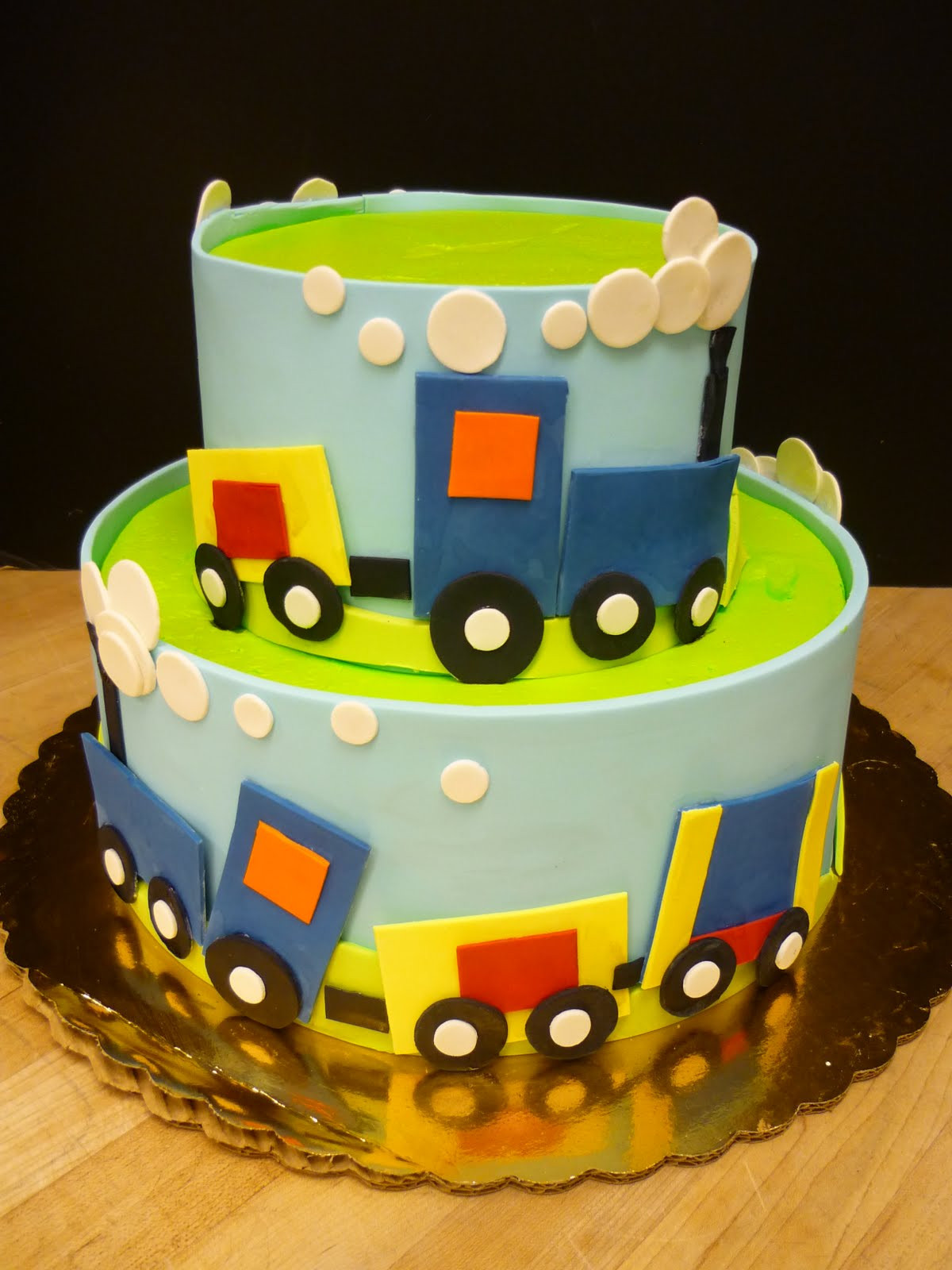 Boy Birthday Cake
 Artisan Bake Shop Fourth Birthday Train Cake