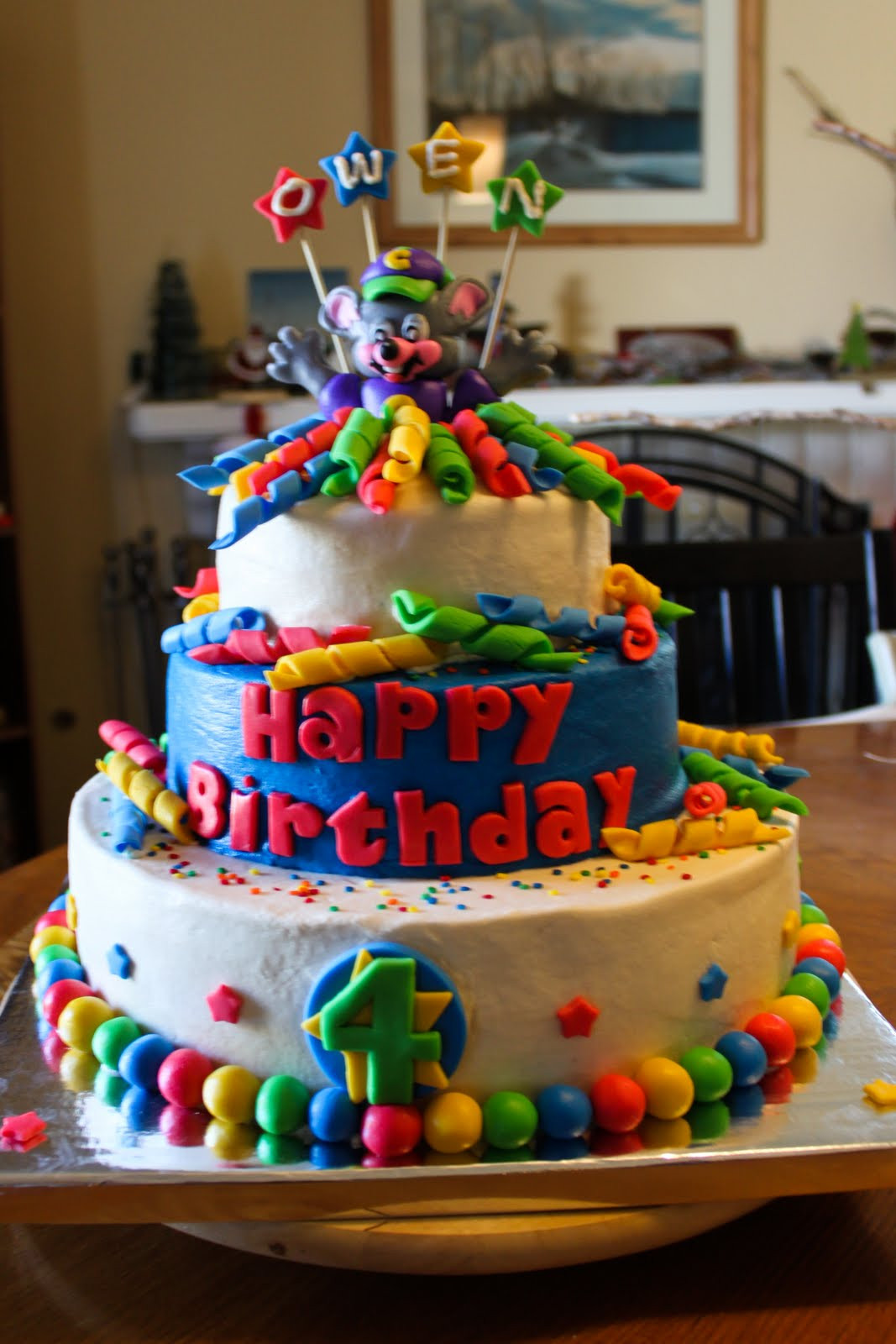 Boy Birthday Cake
 Cakes and Cooking Boy s Chuck E Cheese Birthday Cake