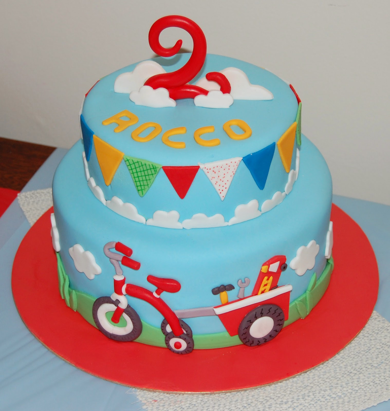 Boy Birthday Cake
 butter hearts sugar Tricycle Birthday Cake