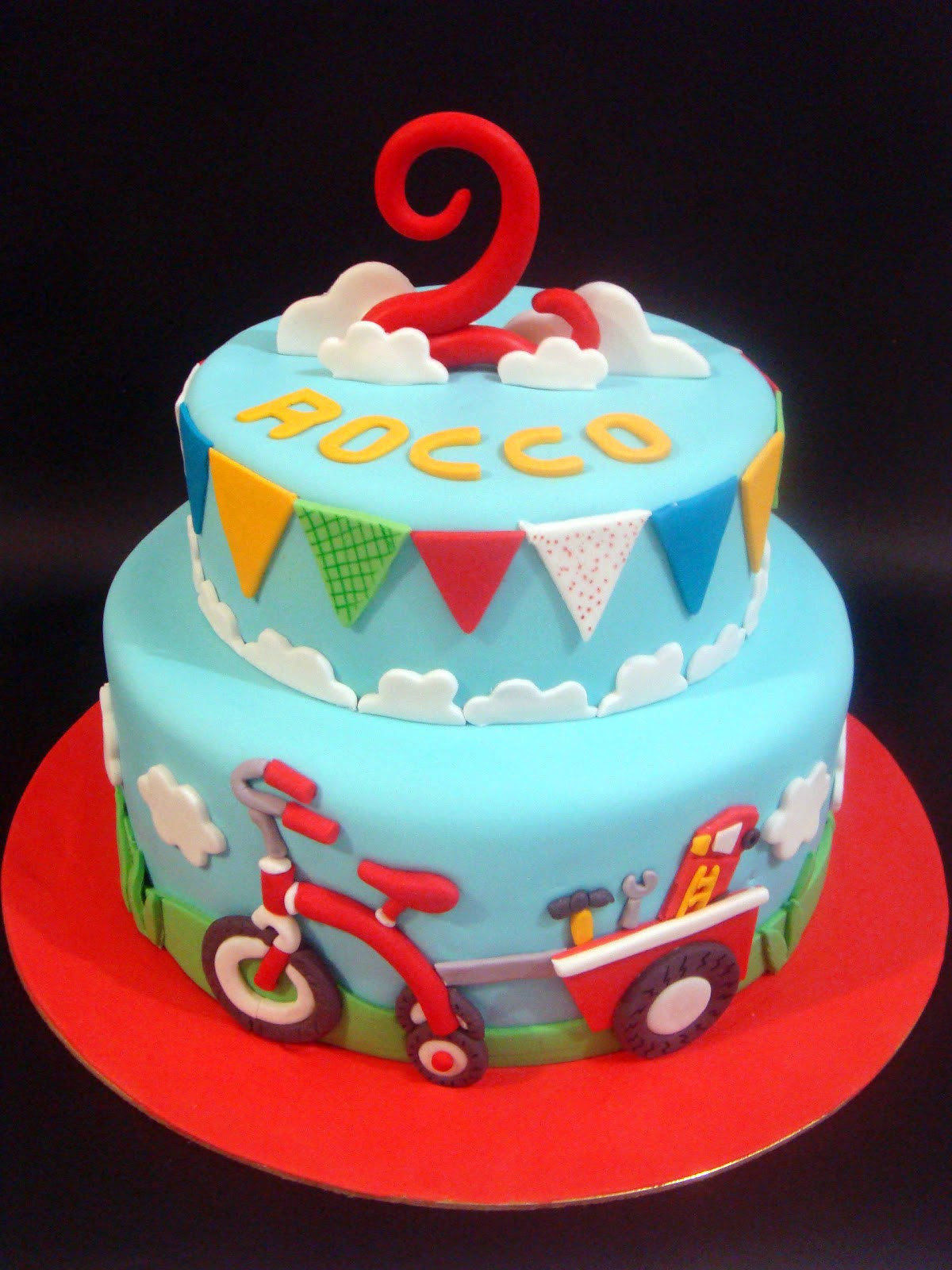 Boy Birthday Cake
 butter hearts sugar Tricycle Birthday Cake