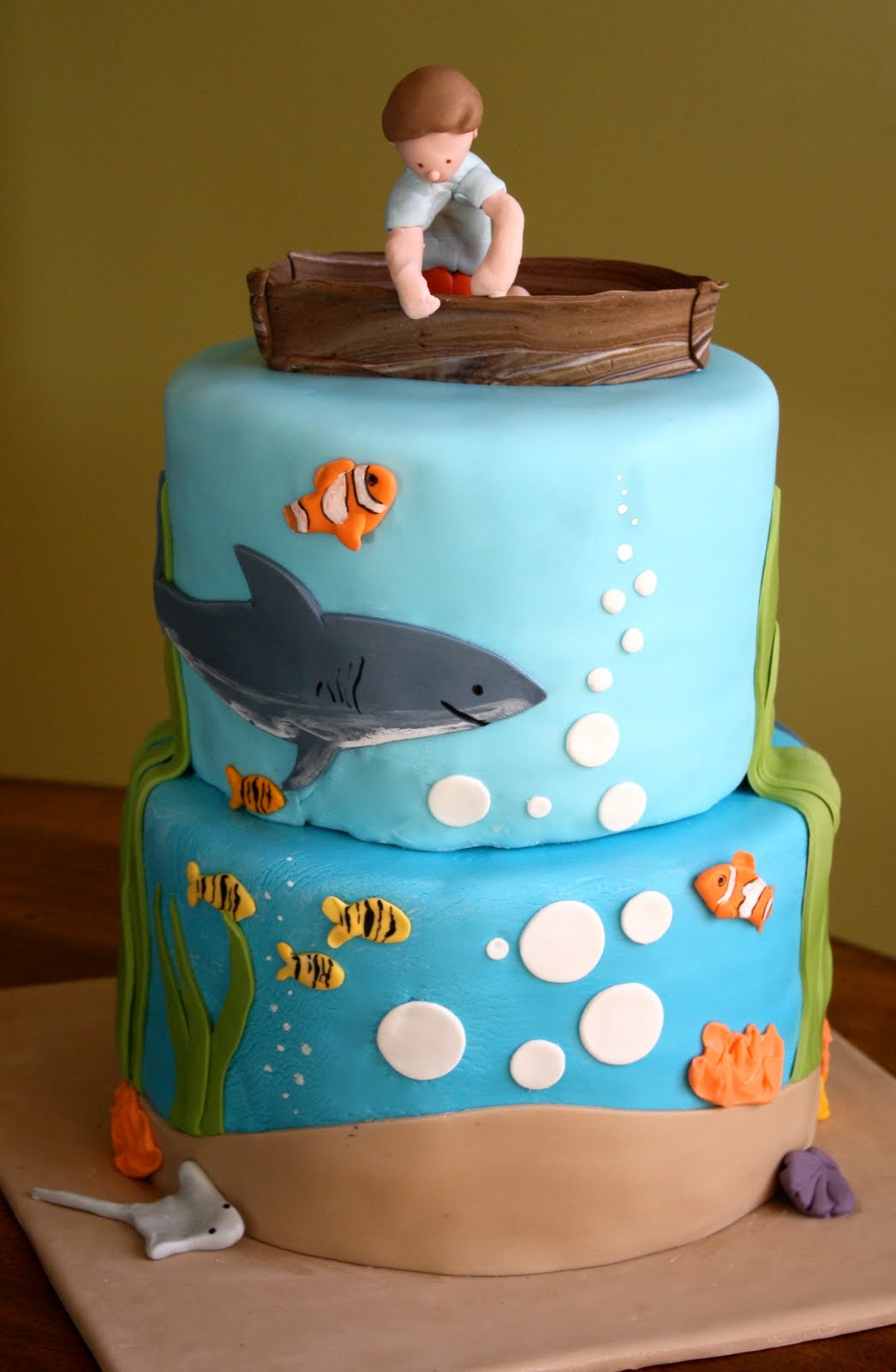 Boy Birthday Cake
 Baker s Cakes Under the Sea Birthday Cake