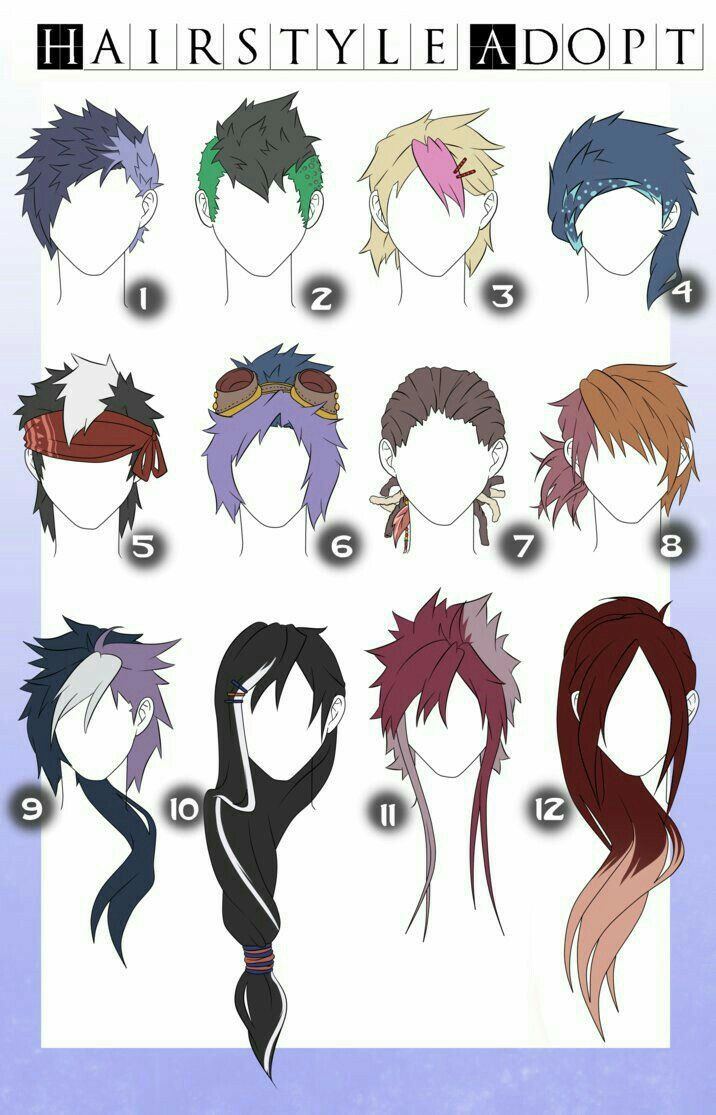 Boy Hairstyles Anime
 Hairstyle Adopt men boy hairstyles text How to Draw