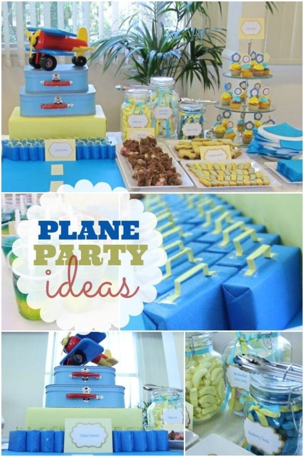 Boy Themed Birthday Party Ideas
 Airplane Themed Boy s 1st Birthday