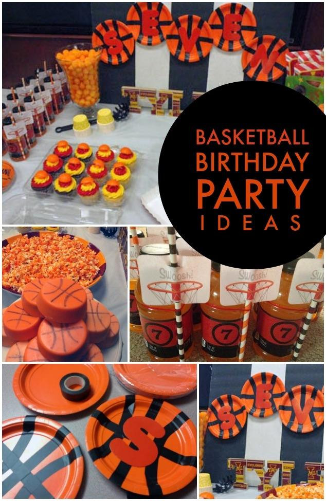 Boy Themed Birthday Party Ideas
 Boy s Basketball Themed Birthday Party Spaceships and