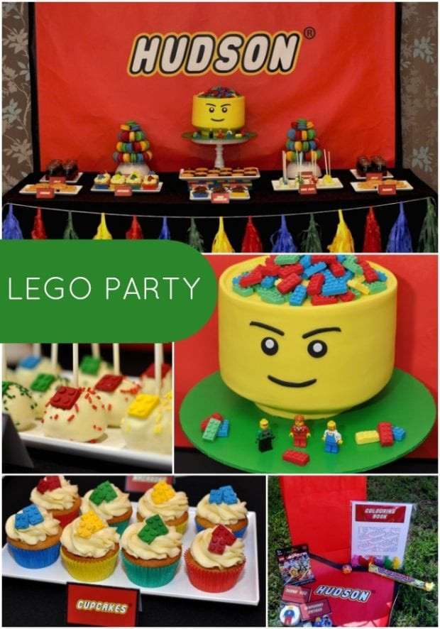 Boy Themed Birthday Party Ideas
 Boy s Lego Themed 5th Birthday Party