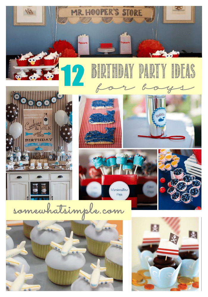 Boy Themed Birthday Party Ideas
 Birthday Party Ideas for Boys Somewhat Simple