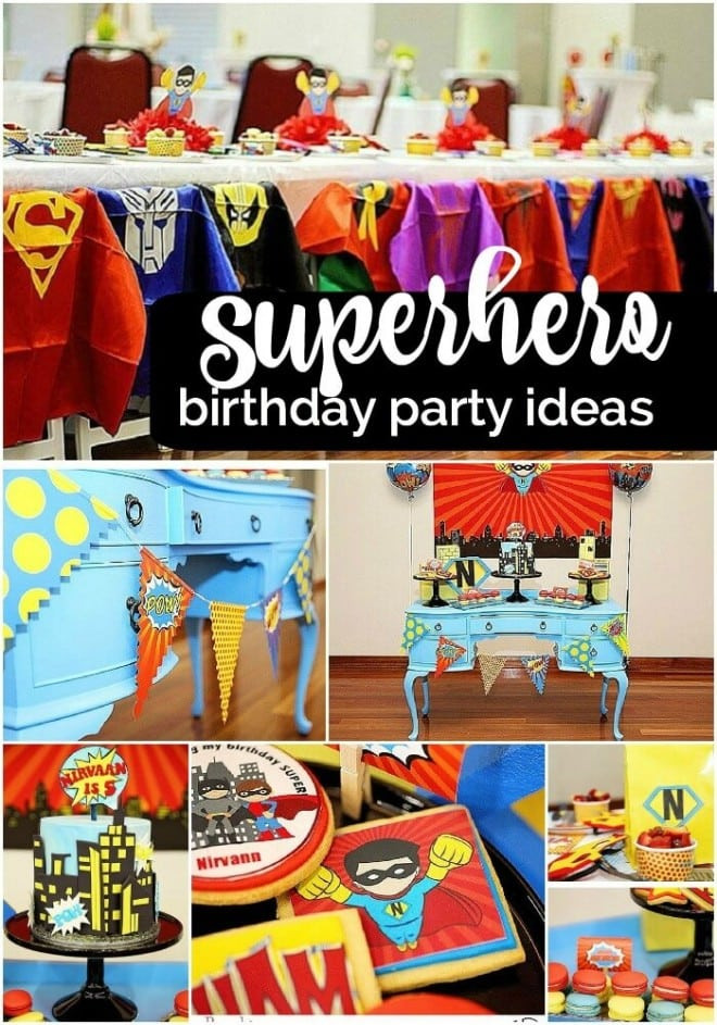 Boy Themed Birthday Party Ideas
 A Superhero Birthday Party for a Super Boy Spaceships