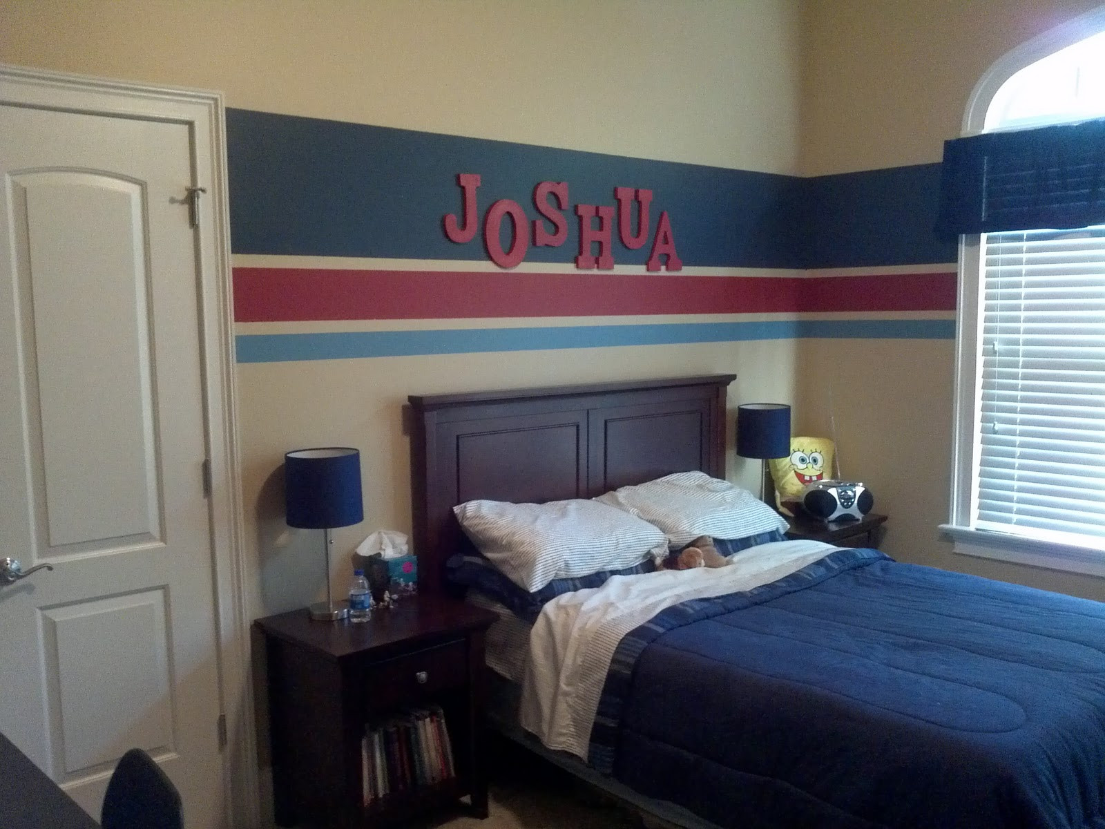 Boys Bedroom Paint
 Eat Sleep Decorate Striped Walls Boys Bedroom FINISHED
