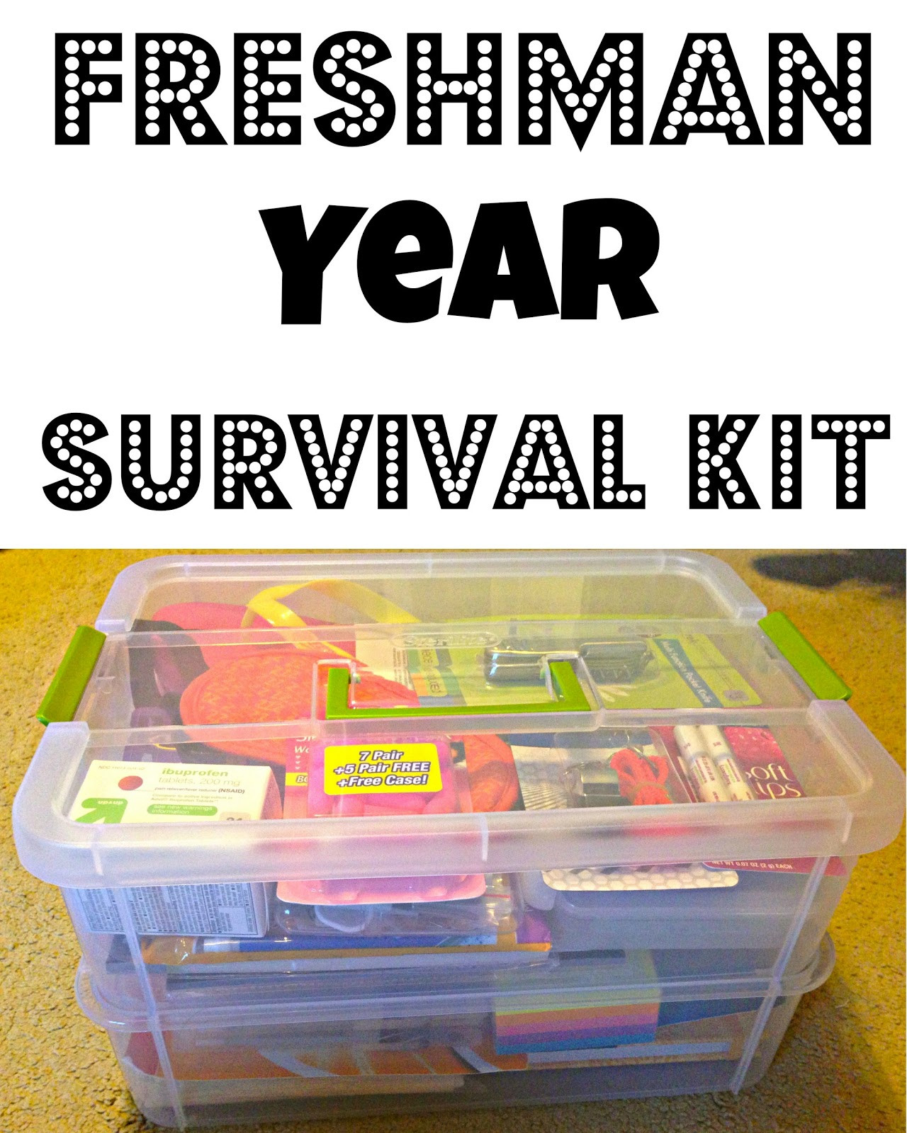 Boys Graduation Gift Ideas
 Our Lives Are An Open Blog Freshman Year Survival Kit