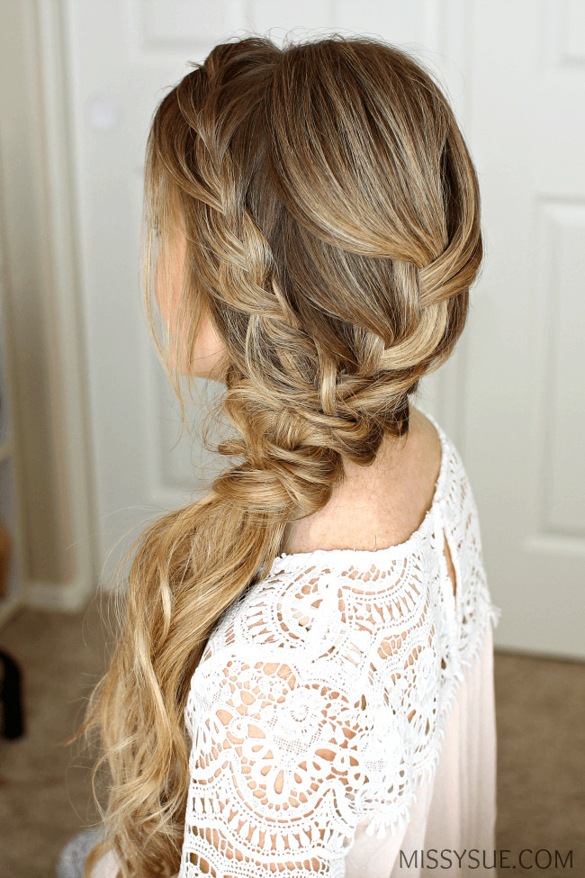 Braid Prom Hairstyles
 Braided Side Swept Prom Hairstyle