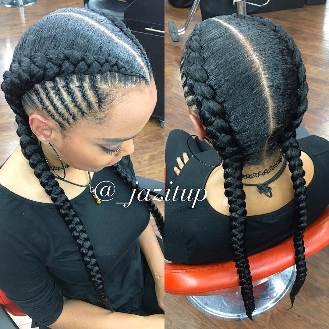 Braided Hairstyles For Kids With Weave
 Pin by Melvalisha Wright on FeeD in BraiDS