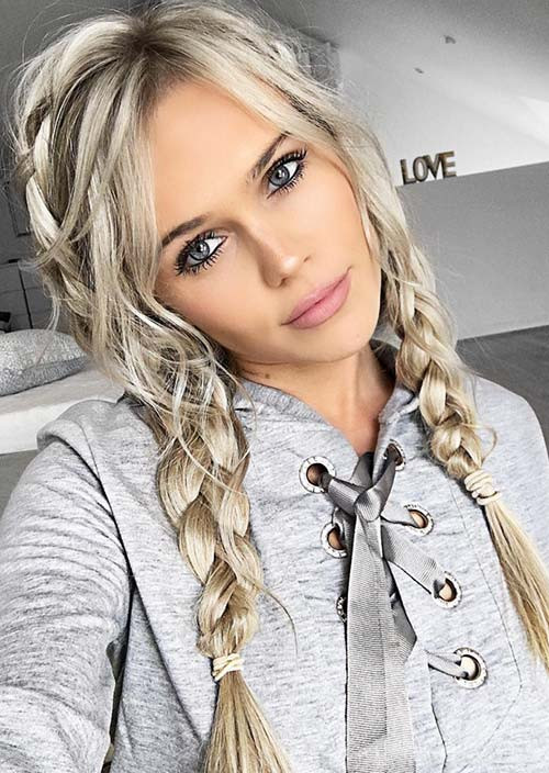 Braided Pigtail Hairstyles
 100 Trendy Long Hairstyles for Women to Try in 2017