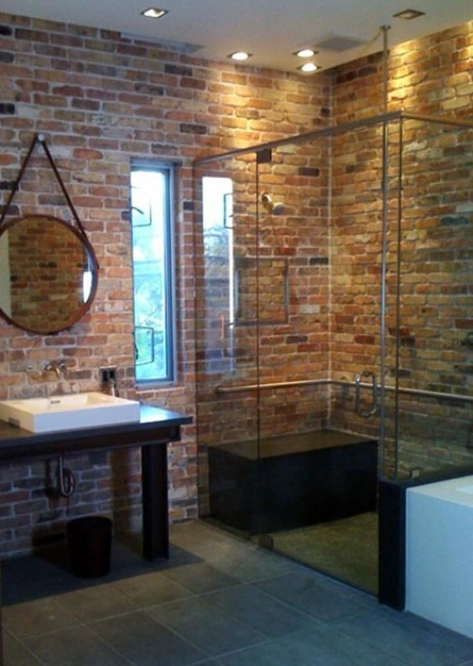 Brick Tile Bathroom
 10 “Exposed Brick Tiles” Bathroom Design Ideas
