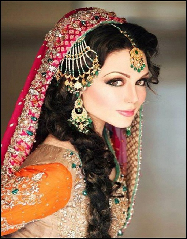 Bridal Hairstyle Indian Wedding
 Girls Bridal Makeup Hairstyles School Wedding Long Hair