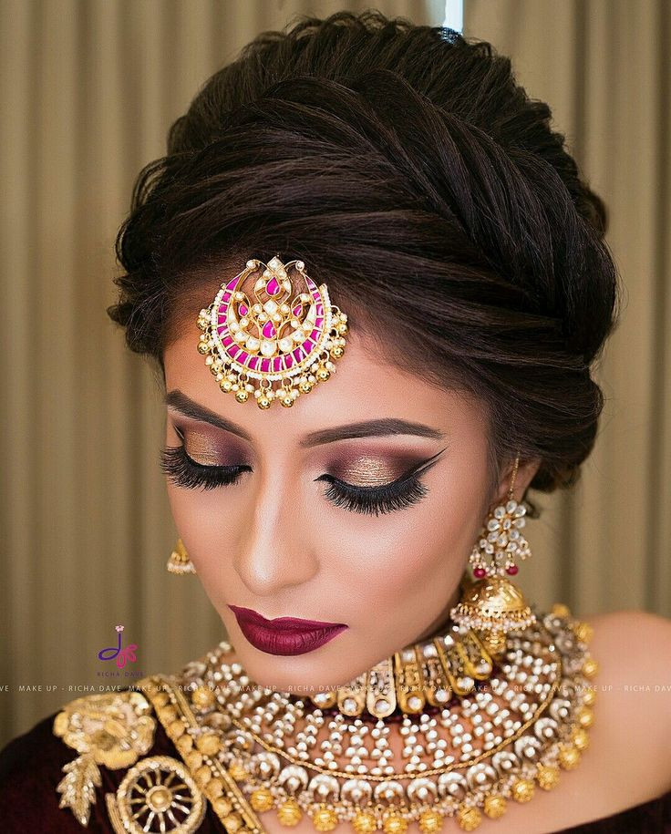 Bridal Hairstyle Indian Wedding
 enjoyable IndianWeddingHairstylesForRoundFace