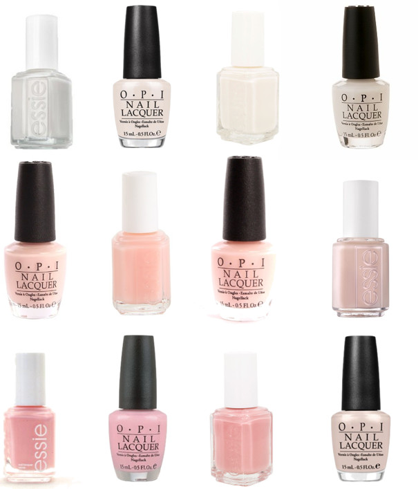 Bridal Nail Colors
 Flutter By The Best Wedding Nail Polishes from Essie and OPI