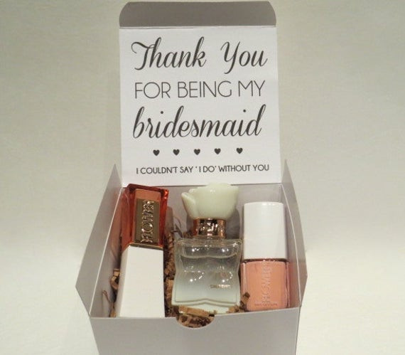 Bridesmaid Thank You Gift Ideas
 Bridesmaid Beauty Box Thank You Gift Bridal Party Maid of