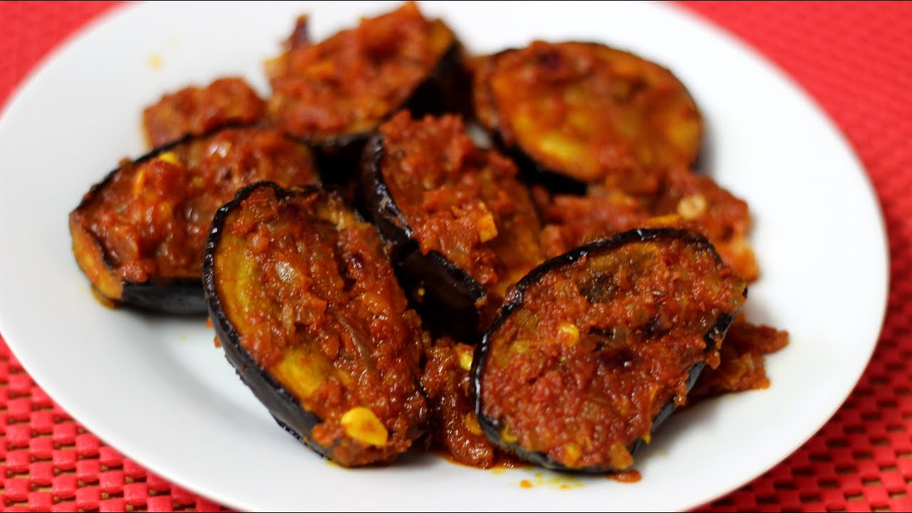 Brinjal Recipes Indian
 Eggplant with Spicy Tomato Dry Spicy Masala Baingan