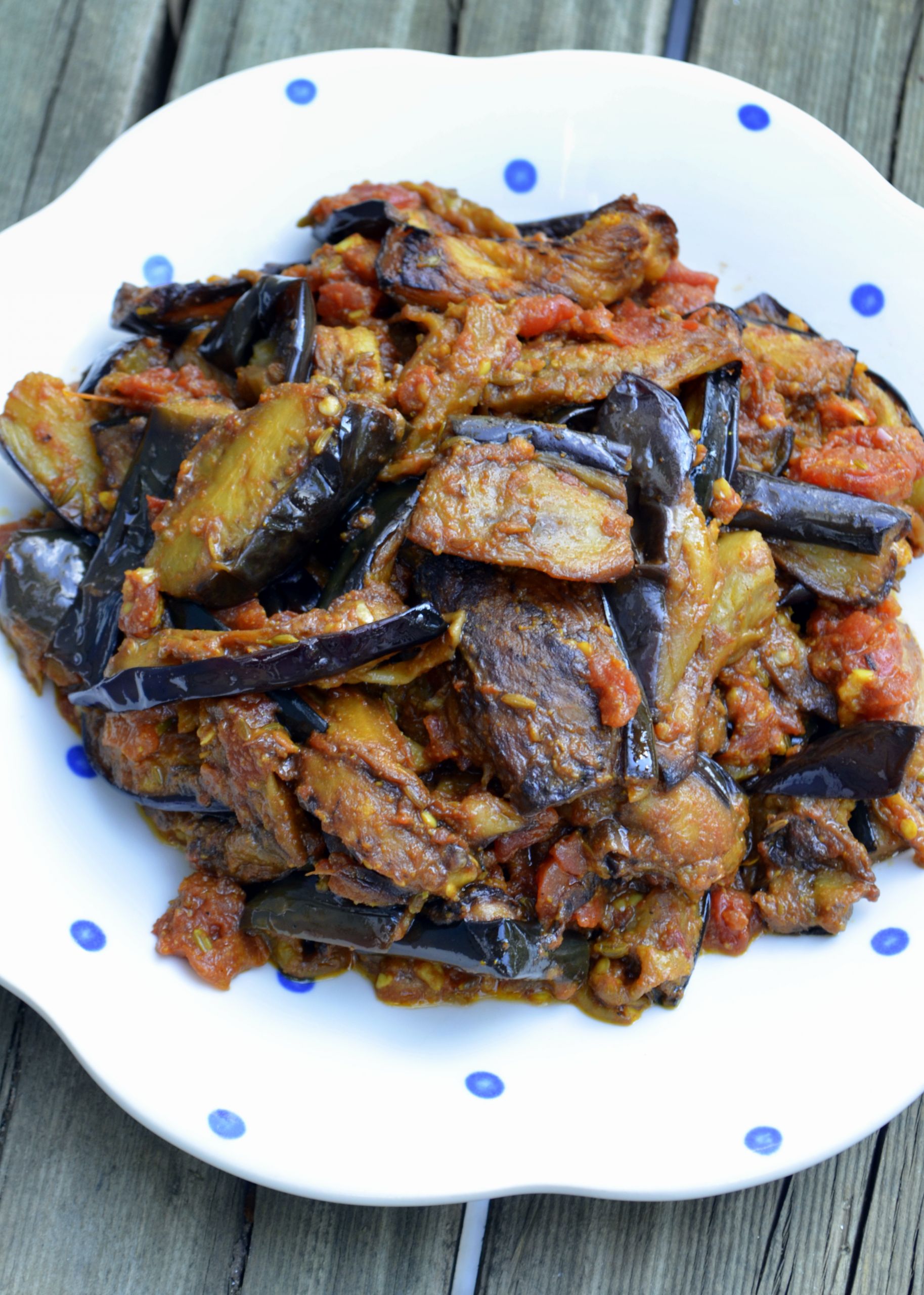 Brinjal Recipes Indian
 Recipe Spicy Indian Eggplant with Tomatoes