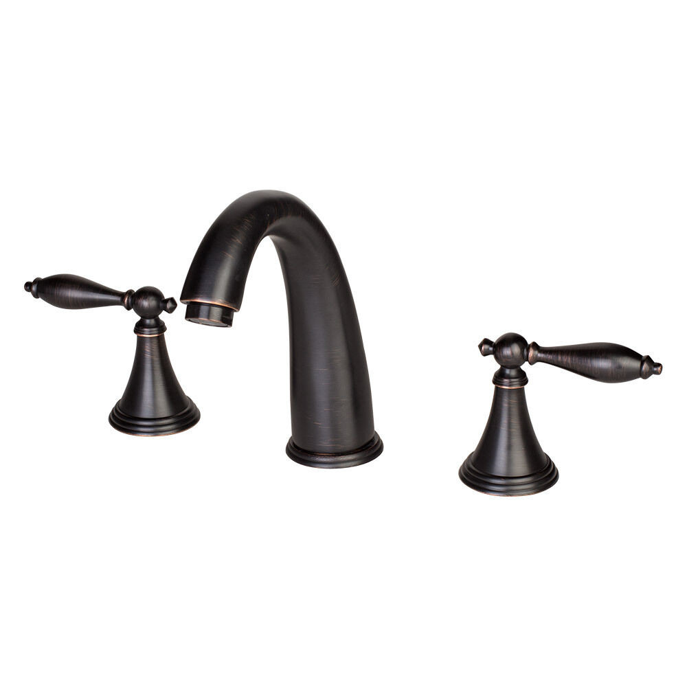 Bronze Bathroom Faucet
 New 8" Roman Widespread Lavatory Bathroom Sink Faucet Oil