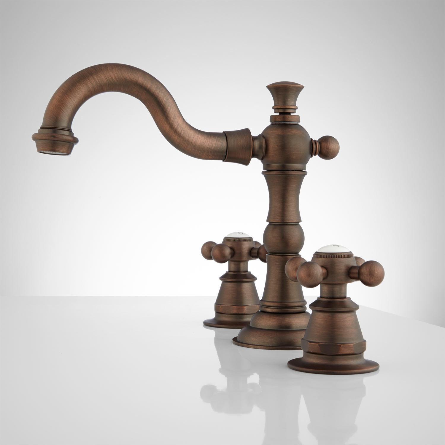 Bronze Bathroom Faucet
 Roseanna Widespread Bathroom Faucet Metal Cross Handles