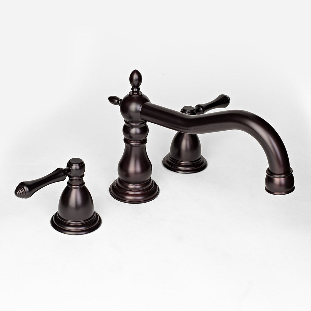 Bronze Bathroom Faucet
 New 8" Modern Lavatory Widespread Oil Rubbed Bronze