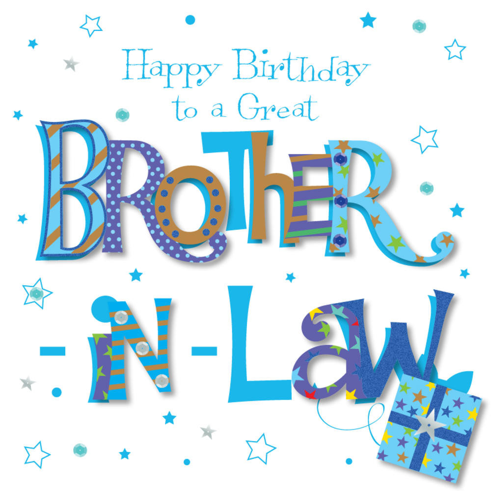Brother In Law Birthday Cards
 Great Brother In Law Happy Birthday Greeting Card