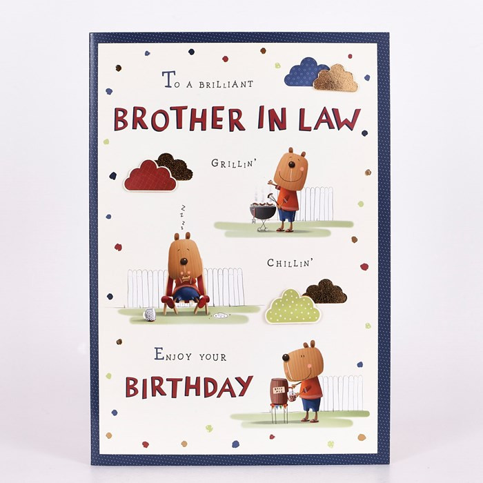 Brother In Law Birthday Cards
 Signature Collection Birthday Card Brother In Law Bear