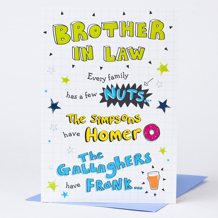 Brother In Law Birthday Cards
 Birthday Card Brother in Law Nuts Sketch