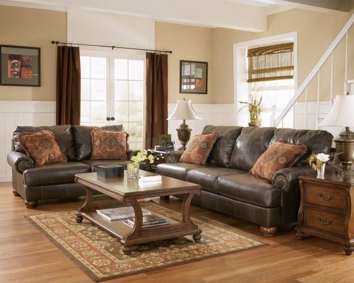 Brown Paint Living Room
 Living room paint ideas with brown leather furniture
