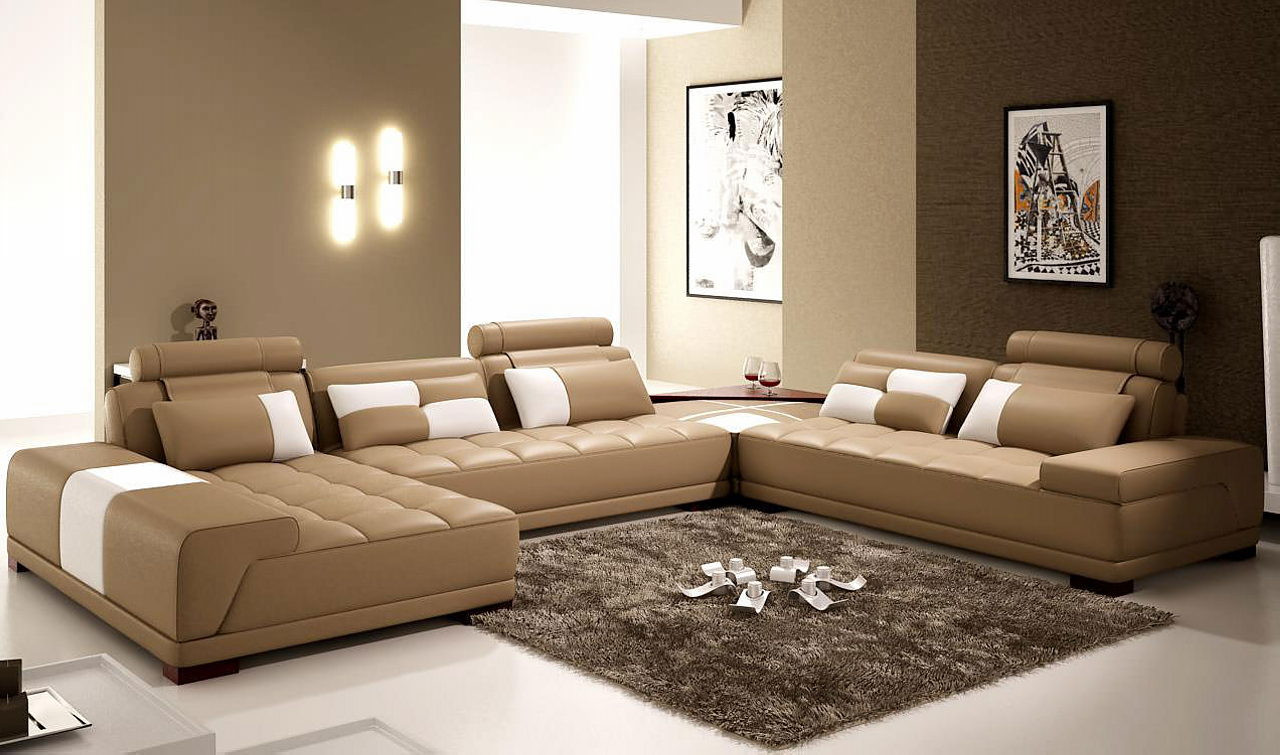 Brown Paint Living Room
 The interior of a living room in brown color features