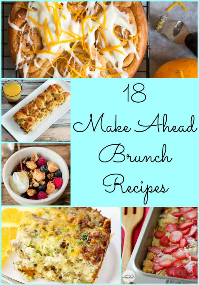 Brunch Food Ideas For A Party
 18 Make Ahead Brunch Recipes breakfast food recipes