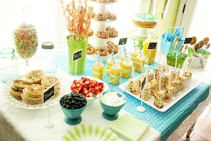 Brunch Food Ideas For A Party
 Breakfast in PJ s Birthday Party
