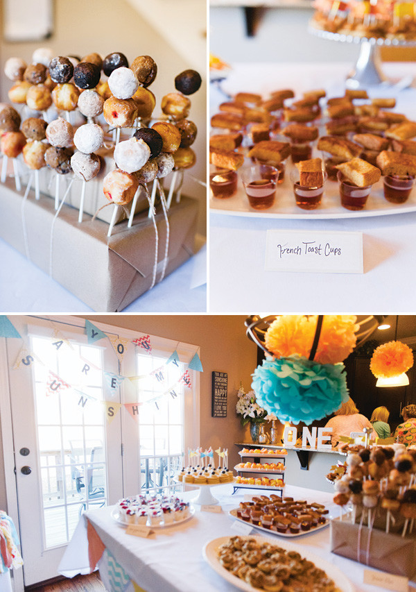 Brunch Food Ideas For A Party
 "Good Morning Sunshine" Breakfast First Birthday Party