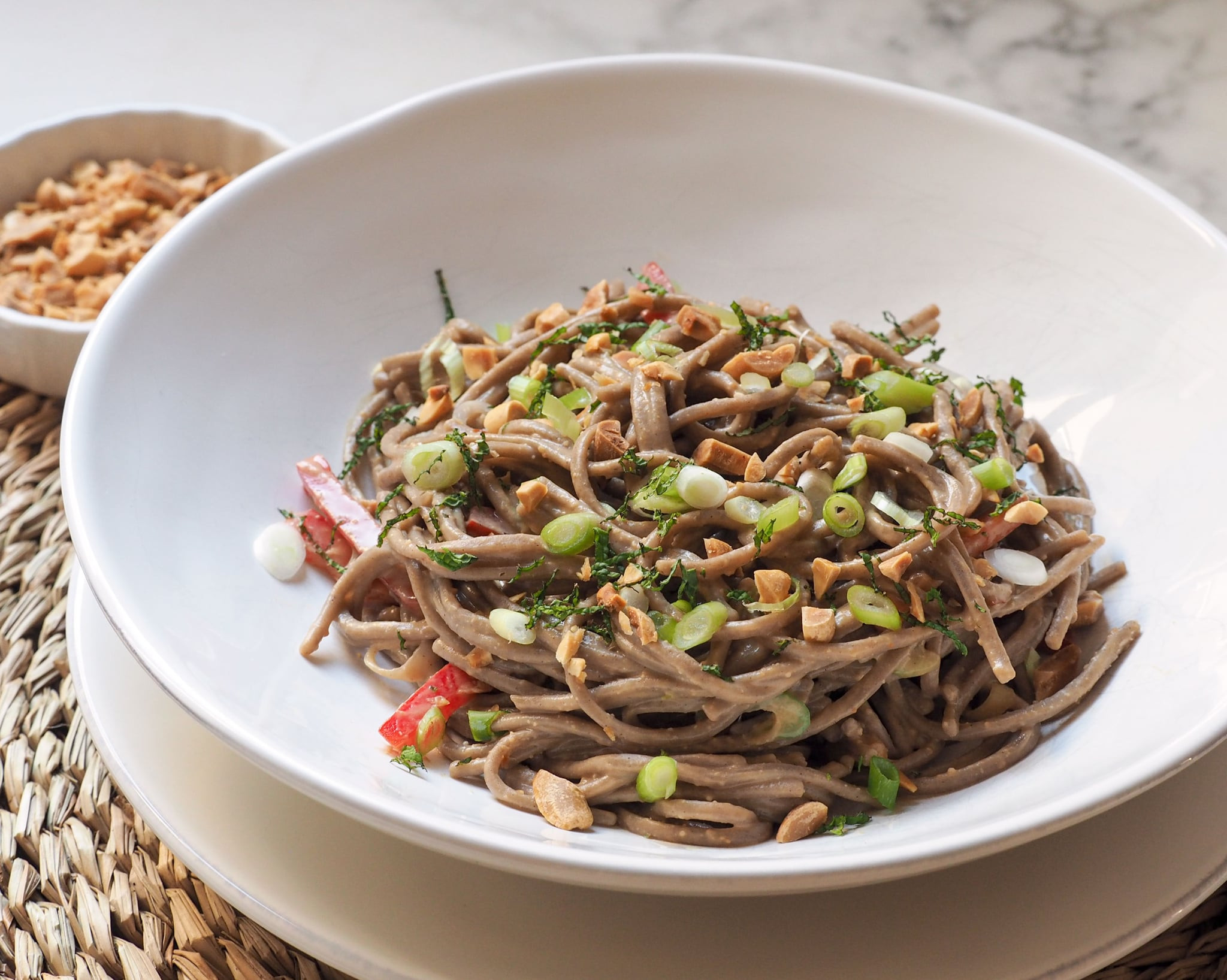 Buckwheat In Chinese
 Soba Noodles With Peanut Sauce and Chicken