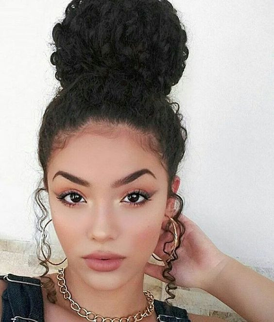 Bun Hairstyles For Curly Hair
 How To Get The Ballerina Bun Look