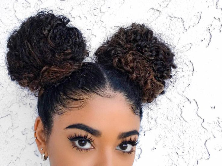 Bun Hairstyles For Curly Hair
 83 best Double Buns images on Pinterest