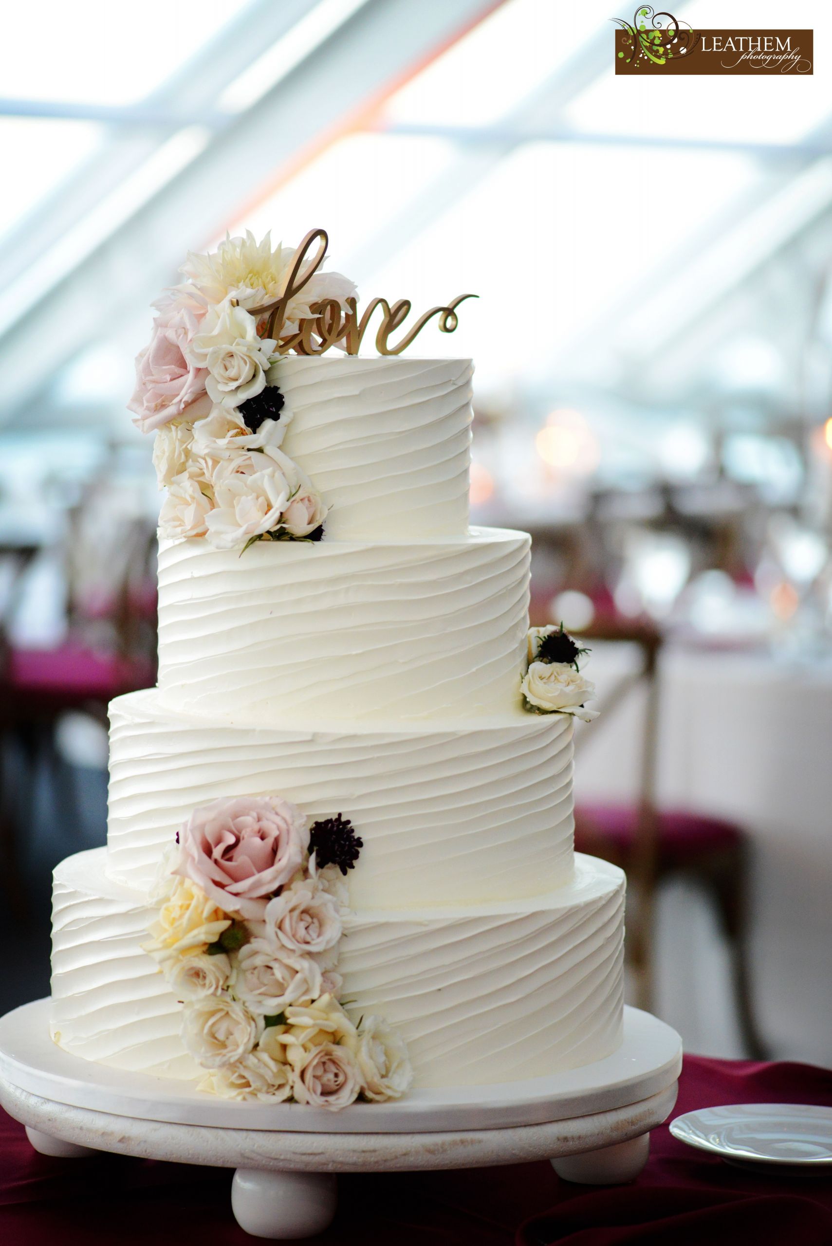 Buttercream Wedding Cakes Pinterest
 Gorgeous textured buttercream wedding cake adorned with