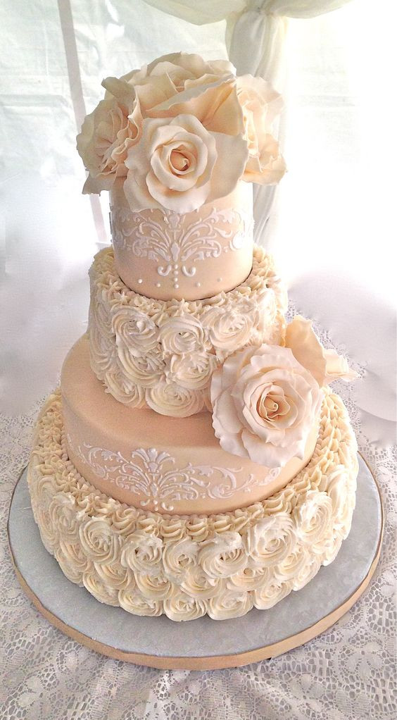 Buttercream Wedding Cakes Pinterest
 textured buttercream wedding cake Google Search