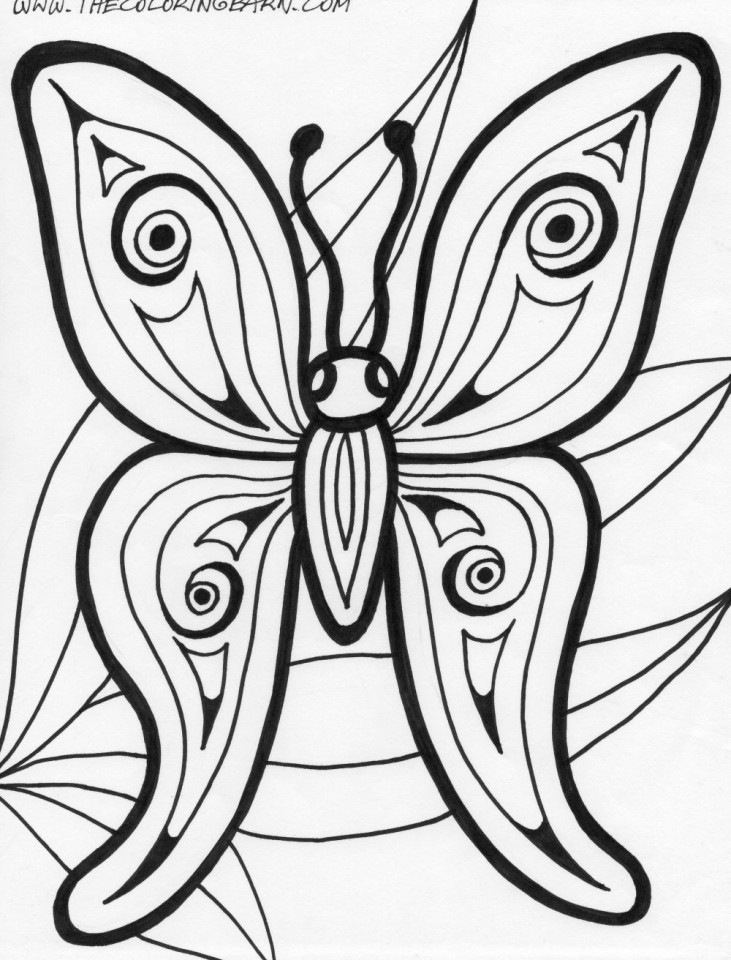 Butterfly Coloring Pages For Adults
 Butterfly Adult Coloring Books