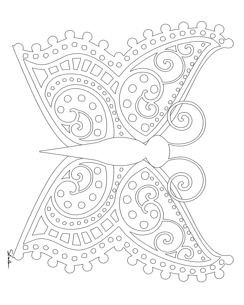 Butterfly Coloring Pages For Adults
 Don t Eat the Paste Butterfly coloring pages