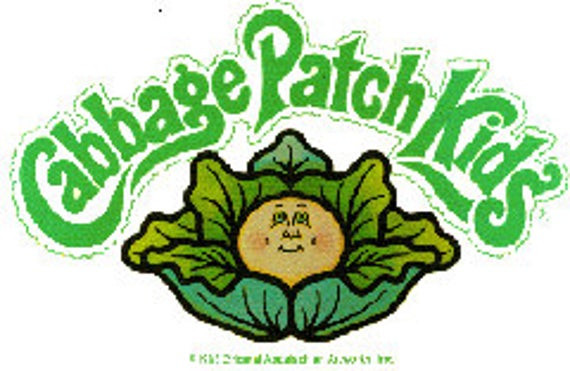 Cabbage Patch Kids Logo
 14 Cabbage Patch Kids DOLLS Iron Transfers 3 Sizes of