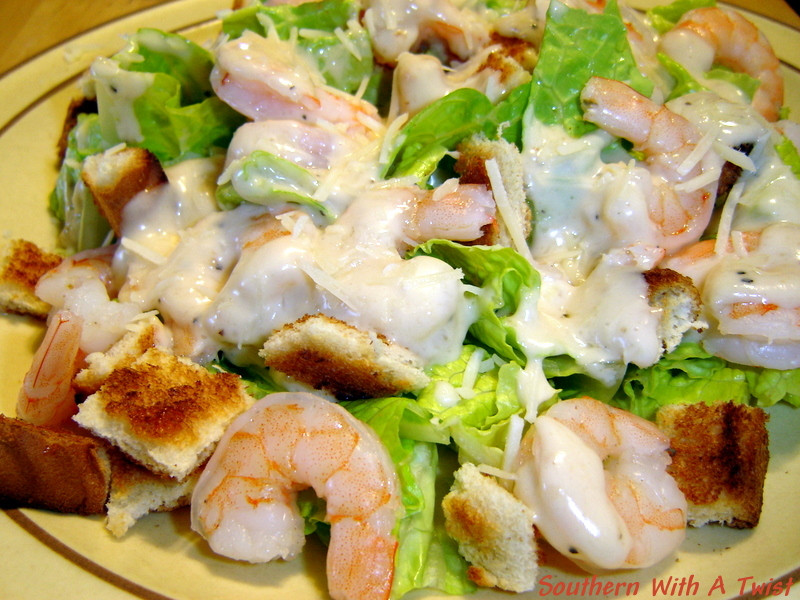 Caesar Salad With Shrimp
 Southern With A Twist Grilled Shrimp Caesar Salad