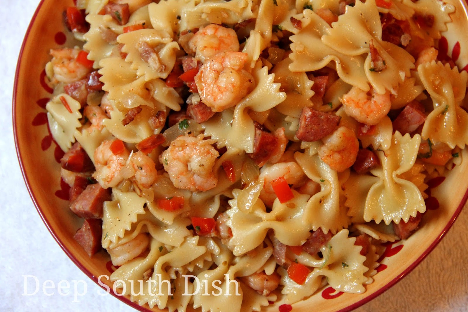 Cajun Shrimp And Andouille Pasta
 Deep South Dish January 2015