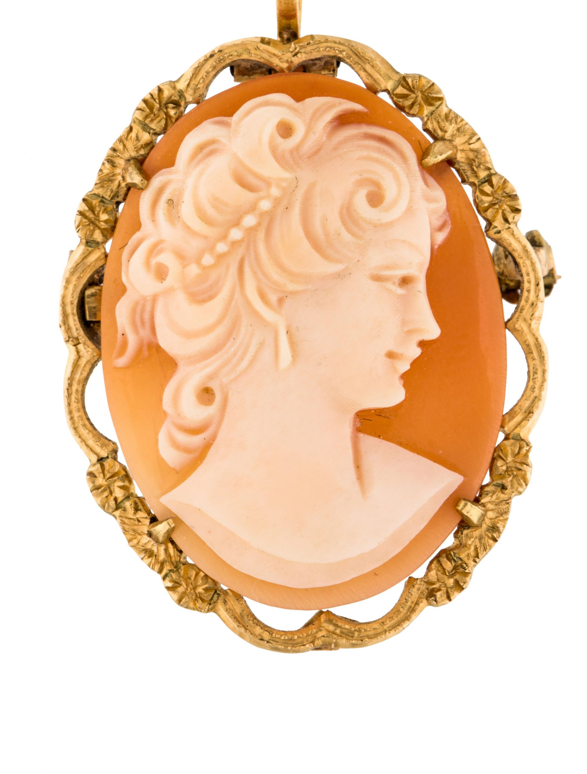 Cameo Brooches
 18K Cameo Brooch Pendant Brooches BROOC