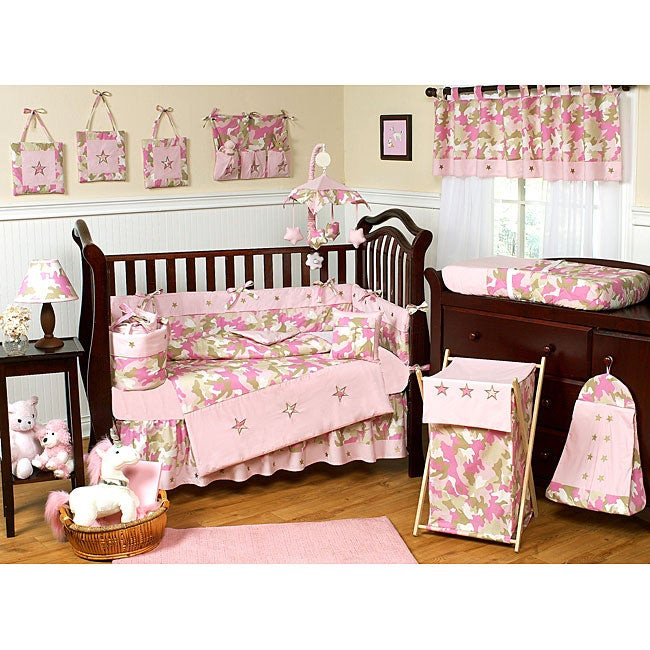 Camo Baby Decor
 Shop Sweet Jojo Designs Pink Camo 9 piece Crib Bedding Set