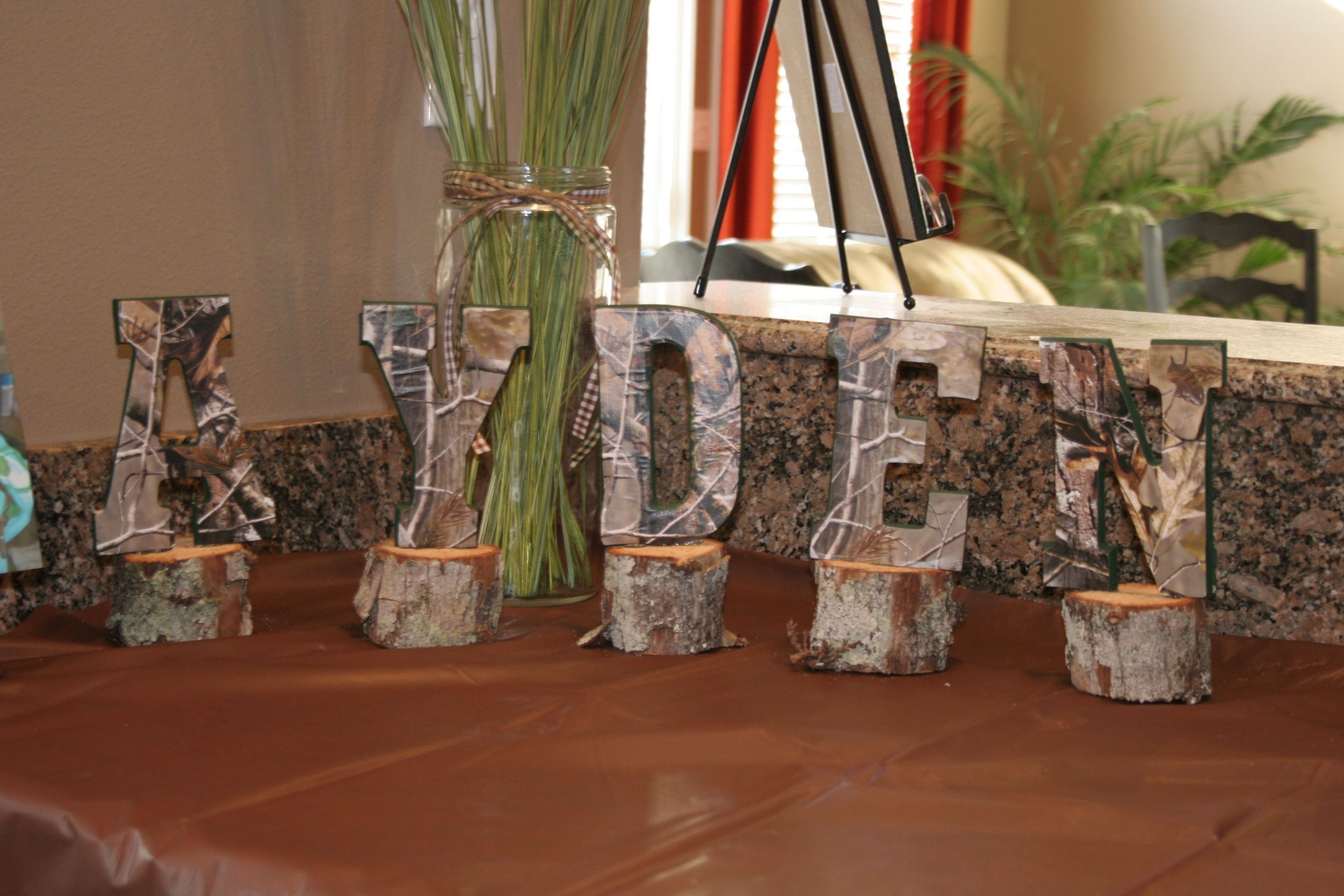 Camouflage Birthday Party
 Camouflage name for deer hunting party